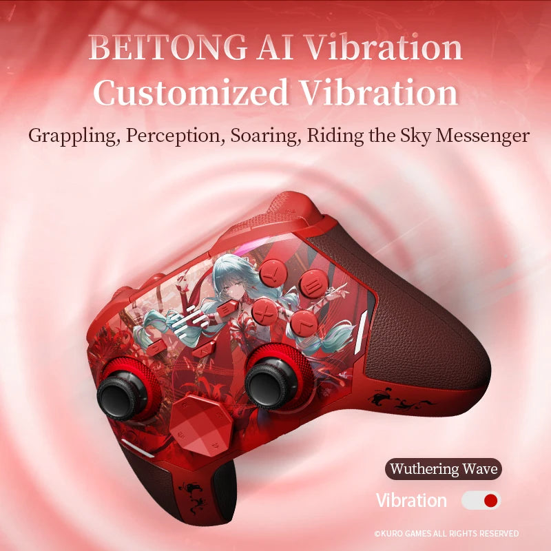BEITONG Wuthering Waves Gamepads Phrolova/Cartethyia Ver KP40D Elite Controller Hall/Micro Vibration Trigger Force TMR Joystick