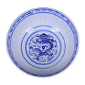 Ceramic Tableware Blue And White Porcelain Ramen Soup Bowl Chinese Rice Bowls Dragon Pattern Vintage Dinnerware