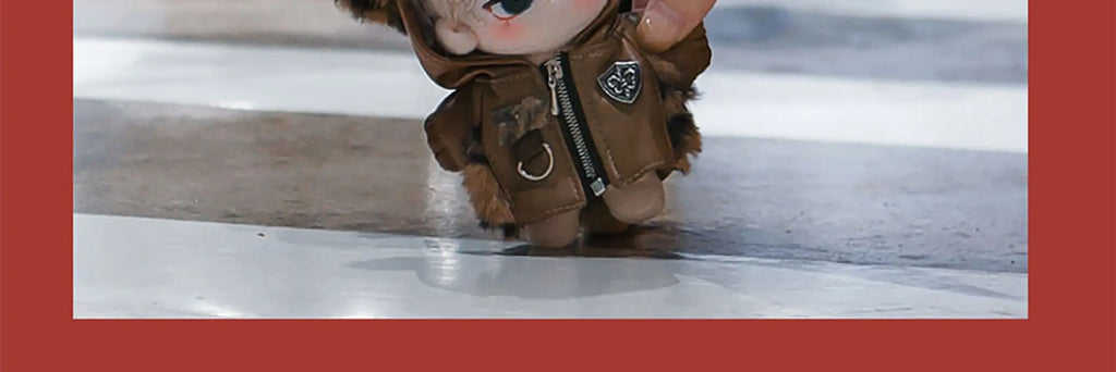 15/17cm Labubu Leather Jacket 10cm Labubu Clothes Punk Style Jacket Changing Game Clothes Labubu Accessories Ropa Labubu