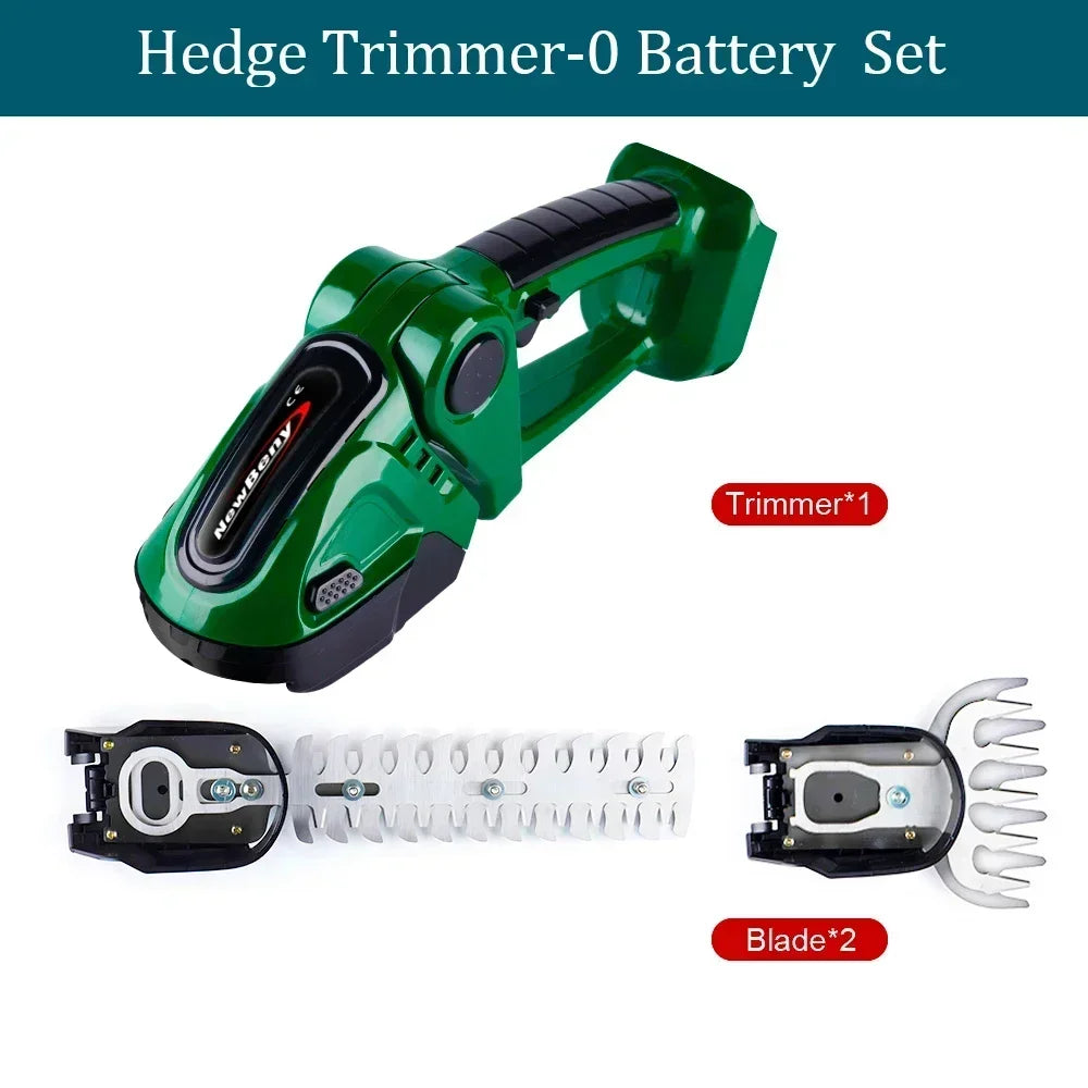 2in1 Electric Hedge Trimmer 20000rpm Household Lawn Mower Garden Scissors Grass Power Tool For Makita 18V Battery Pin