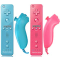 2PCS Remote Controller with Nunchuck Controller for Wii Console Wireless Gamepad with Motion Plus for  Wii Games Control