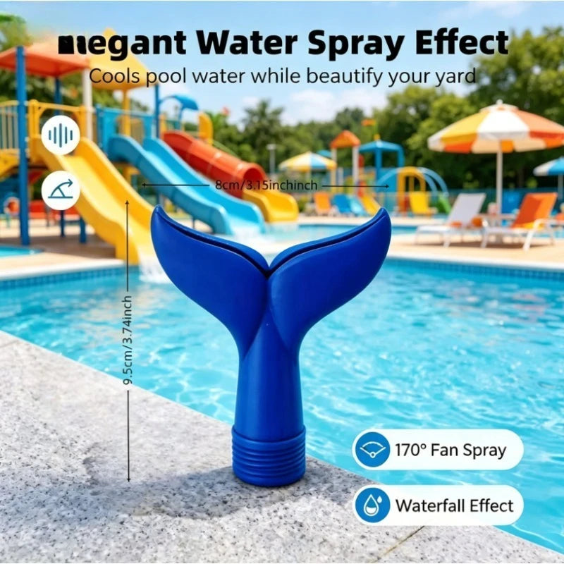 1pc 3/4 Inch Universal Pool Aerator Fountain - Lowers Water Temperature, Produces Waterfall Effect for Pools