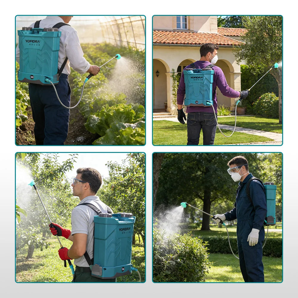 YOFIDRA 20L Electric Sprayer High Capacity Yard Lawn Spraying Irrigation Backpack Sprayer Power Tools for Makita Battery Pin