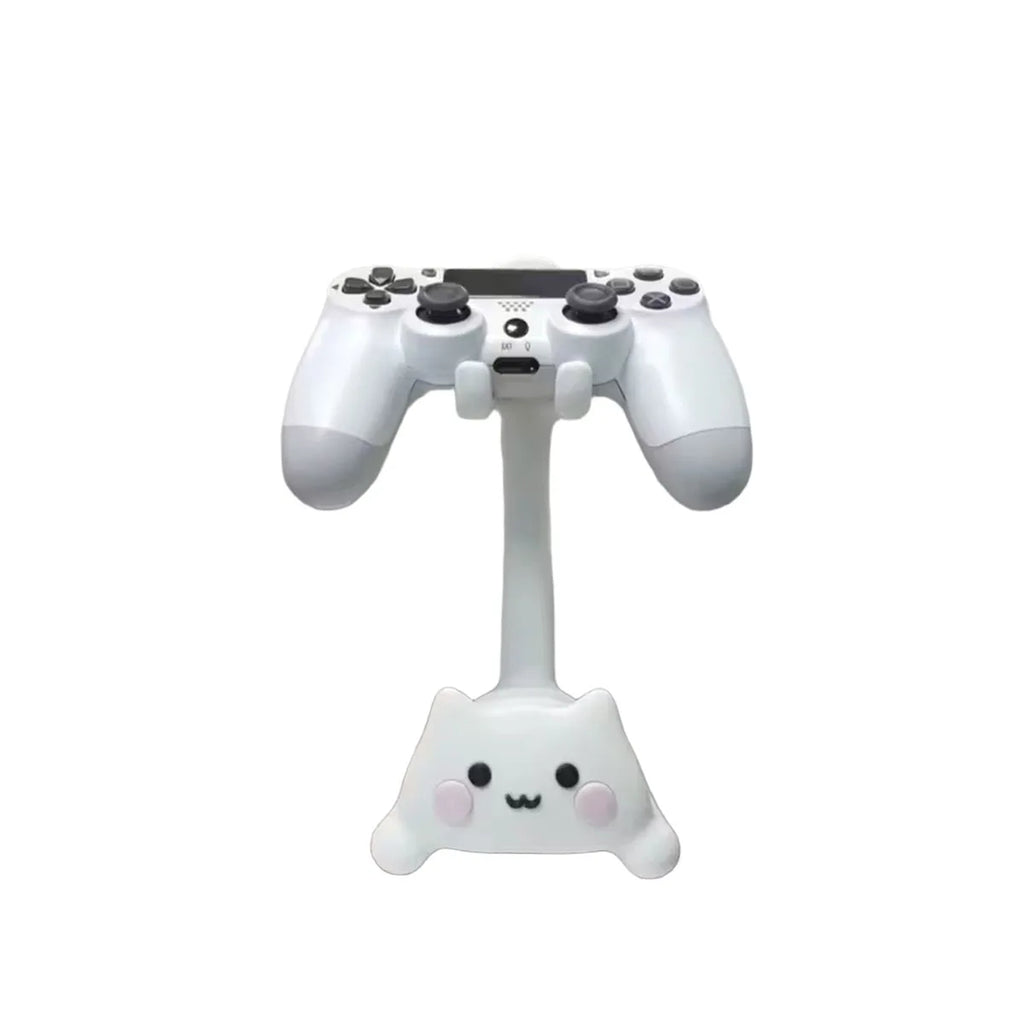 A cute cat-shaped game stand, compatible with PS5/PS4/Xbox/Switch, made of plastic and not easy to break