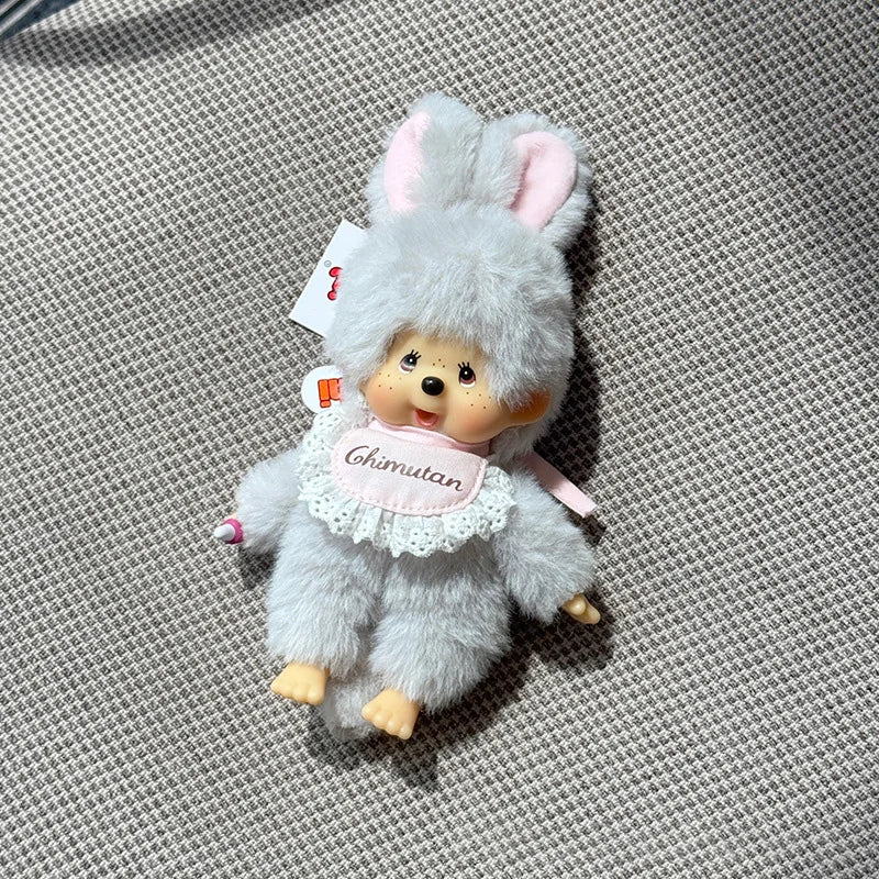 Monchhichi Keychain Kawaii Keychains for Bags Monchhichi Doll Hanging Pendants Children's Day Birthday Gift 몬치치