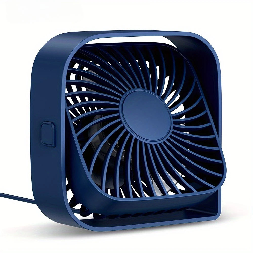 Mini Portable Fan USB Desk Fan Table Strong Airflow &Quiet Operation 3 Speed Wind 360°Rotatable Standing fans for room Home