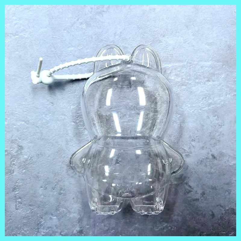 15cm 17cm Labubu Transparent Protective Shell Labubu V1 Macaron  Labubu V2  have a seat Doll Accessores