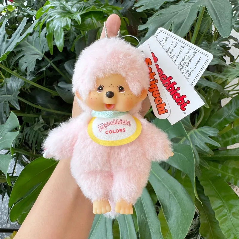 15cm Monchhichi Cute Plush Toy with Delicate Vinyl Face Soft Stuffed Character Toy Backpack Hanging Sweet Birthday Holiday Gift