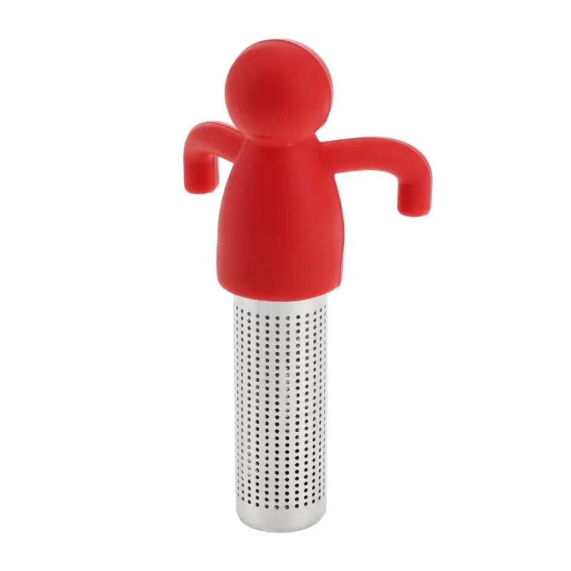 Tea Infuser Kitchen Home Use Reusable Tea Set Accessories Stainless Steel Creative Human-shaped