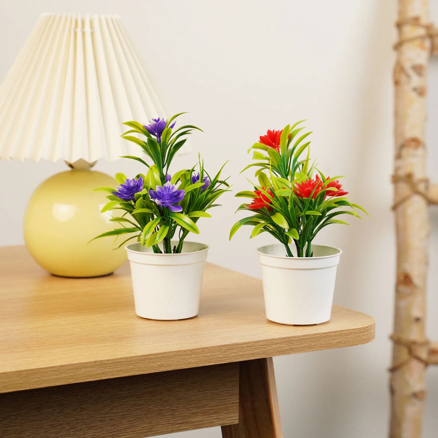 Artificial Flowers Plants Potted Green Bonsai Pot Plants For Home Decor Craft Plant Decorative Fake Flower Ornaments