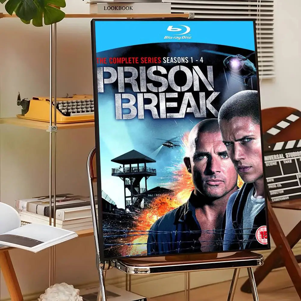 1PC TV P-Prison Break Poster Sticky Wall Art Printing Waterproof Home Living Bed Room Bar Aesthetic Decor