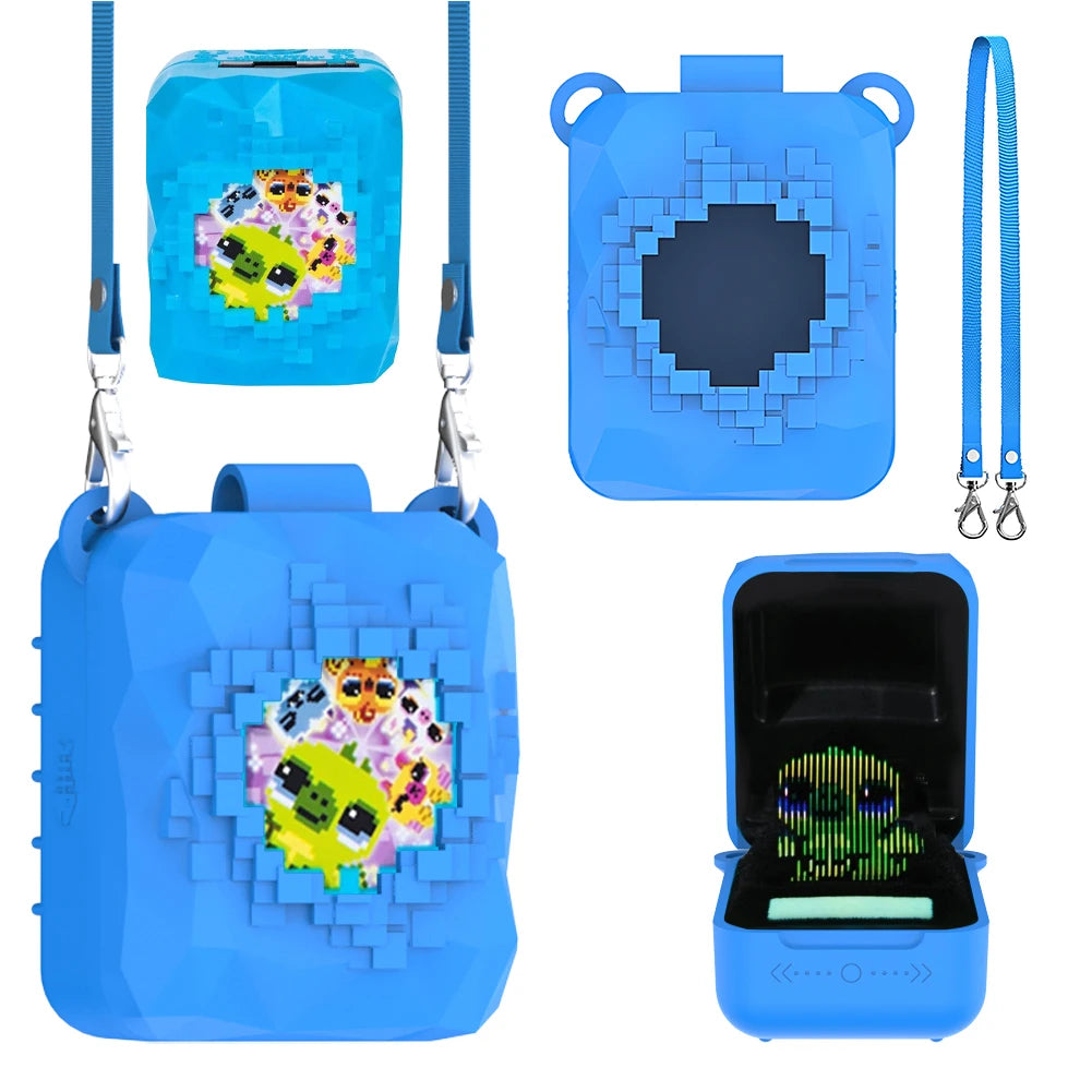 For Bitzee Magicals Interactive Toy Protective Case With Lanyard Soft Silicone Cover Case Anti-Scratch Protective Skin Sleeve