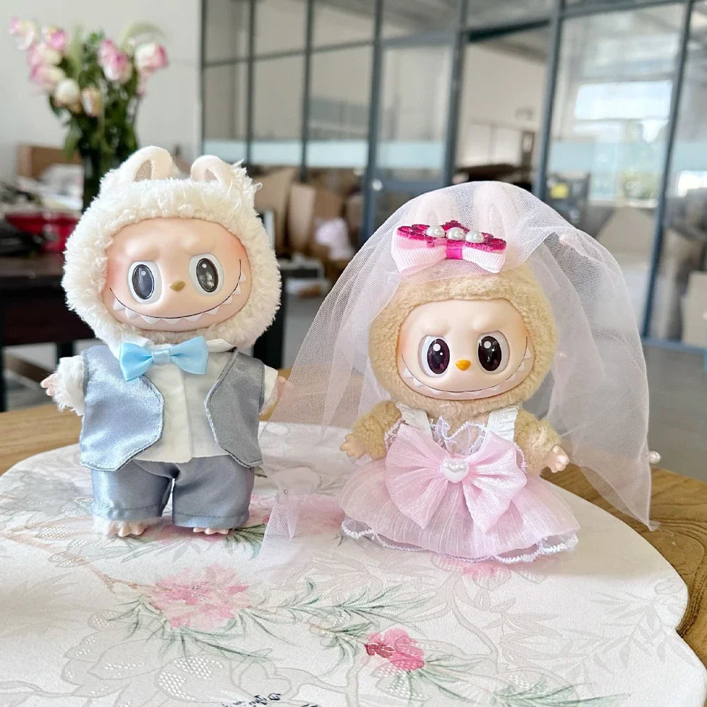 Labubu ropa Wedding Suit Wedding Dress Labubu Accessories For mini 1st and 2nd gen Labubu