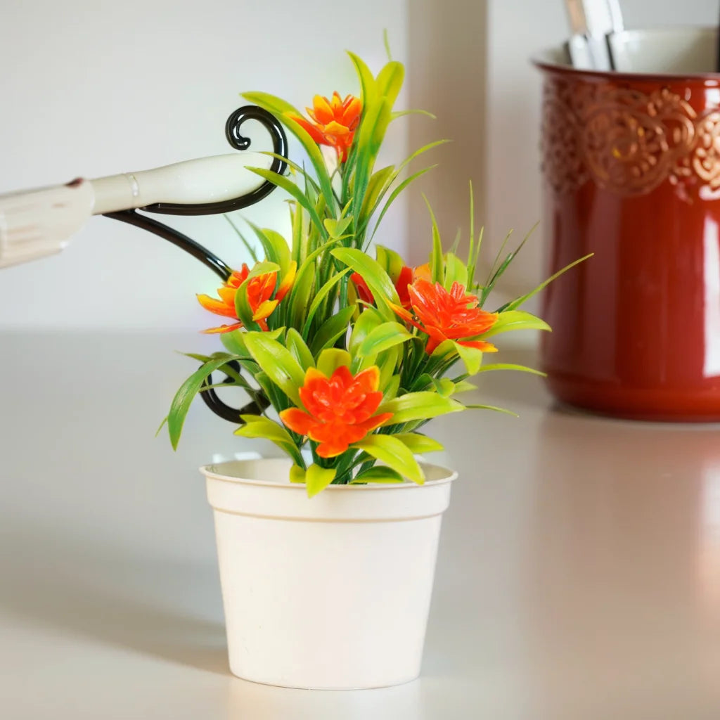 Artificial Flowers Plants Potted Green Bonsai Pot Plants For Home Decor Craft Plant Decorative Fake Flower Ornaments