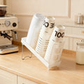 Disposable Cup Holder Coffee Paper Cup Dispenser Storage Rack Tea Shop Organizers Luxury Disposable Cup Storage Holder