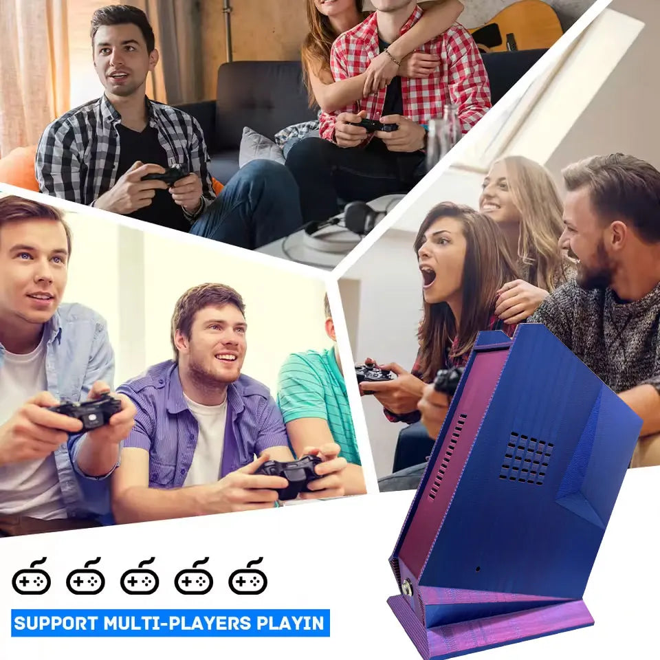 G3 Pro Retro Video Game Console Dual System with 99999+Games for SWITCH/PS3/WIIU/WII/PS2 60+Emulators 2/4T Wireless Controllers