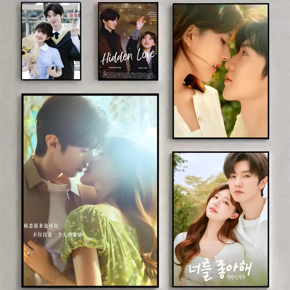 Hot Ty H-Hidden Love Poster Poster Waterproof HD Wall Art Decal Self-Adhesive Aesthetic Decor For Home Living