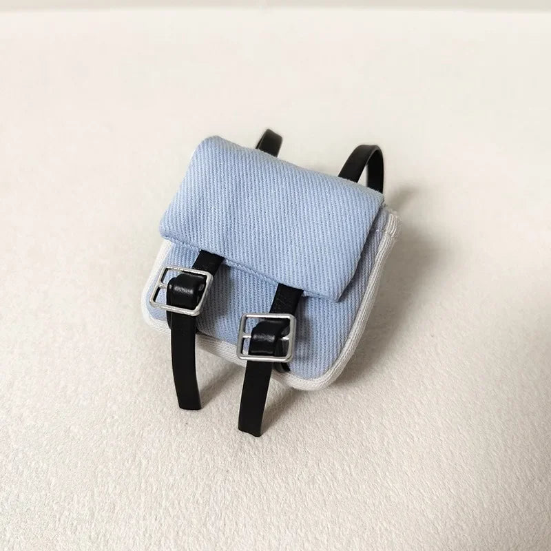 For 17cm labubu Accessories Labubu School bag Backpack with Shirt Shoes Doll Accessories Labubu Ropa