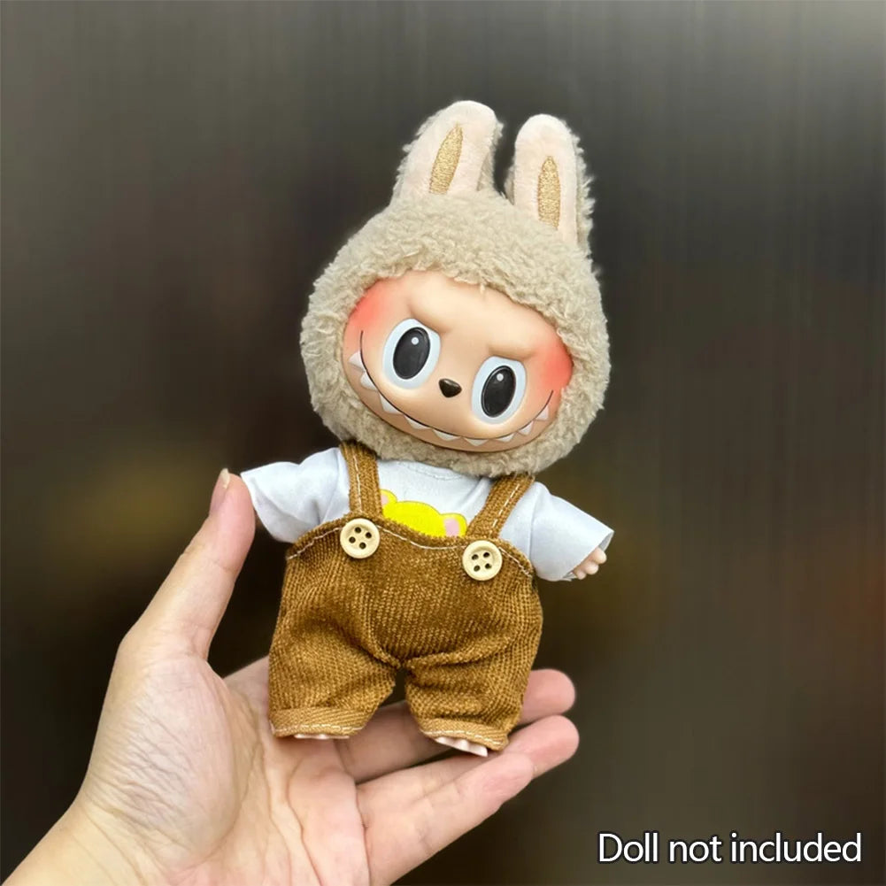 1PC Adorable Labubu Change overalls - Stylish & Comfortable Labubu-Themed Outfit Labubu Ropa Doll Accessories