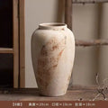 Mottled Retro New Chinese Pottery Vase Wabi-Sabi Style Decoration Entrance Flower Arrangement Hydroponic Ceramic Vase