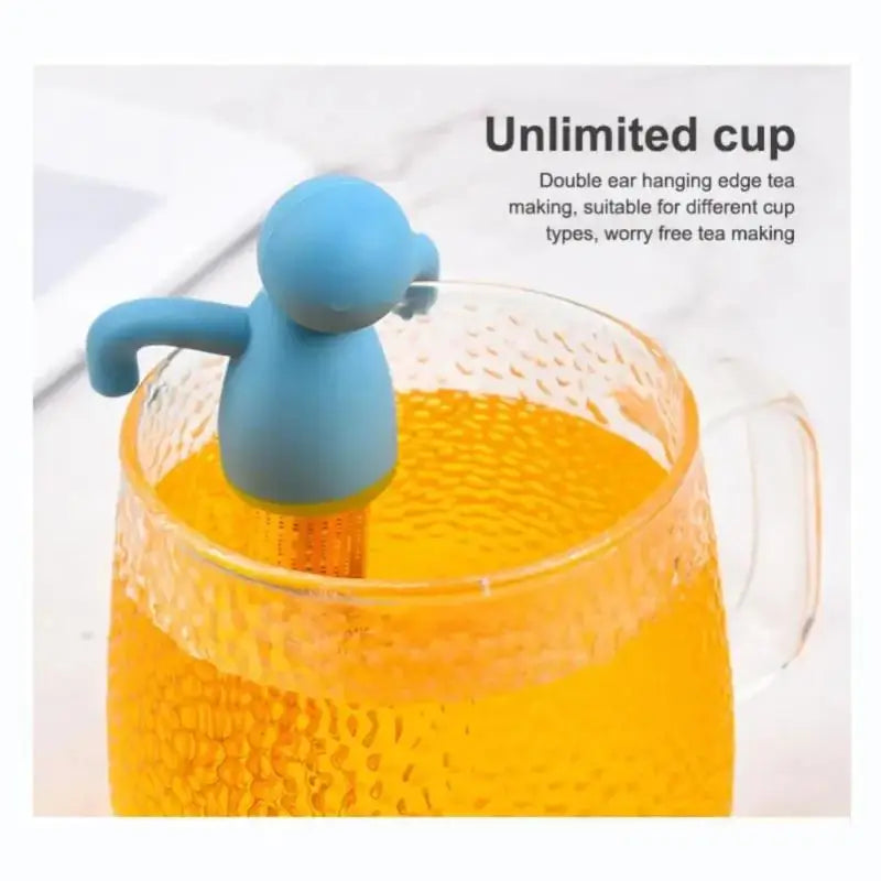 Tea Infuser Kitchen Home Use Reusable Tea Set Accessories Stainless Steel Creative Human-shaped