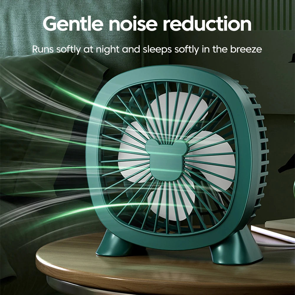 Mini Desktop Fan Portable With USB Direct Plug In Summer Gadget USB Small Fan For Home Desk Office School Outdoor Camping Travel