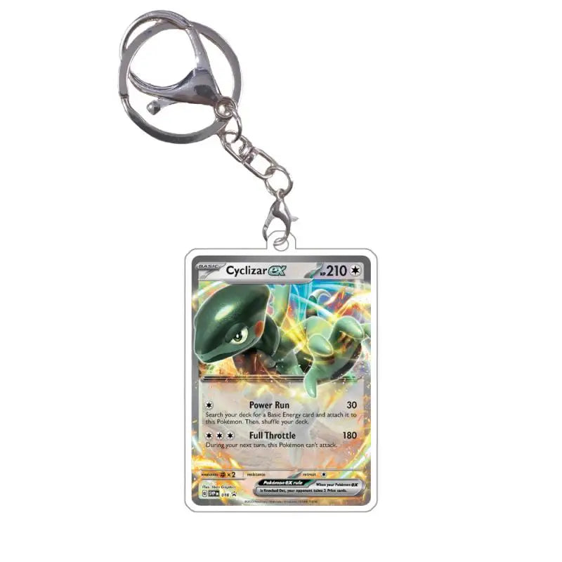 Pokemon Acrylic Small Cards Quaxly Fuecoco Sprigatito Double Sided Pendant Game Props Anime Characters Keychain Game Props Toys