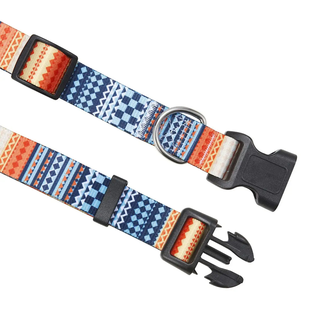 Adjustable Dog Collar Pet Collar for Small Medium Large Dog Walking Collars Flower Style Puppy Cat Collar Pet Supplies Pitbull