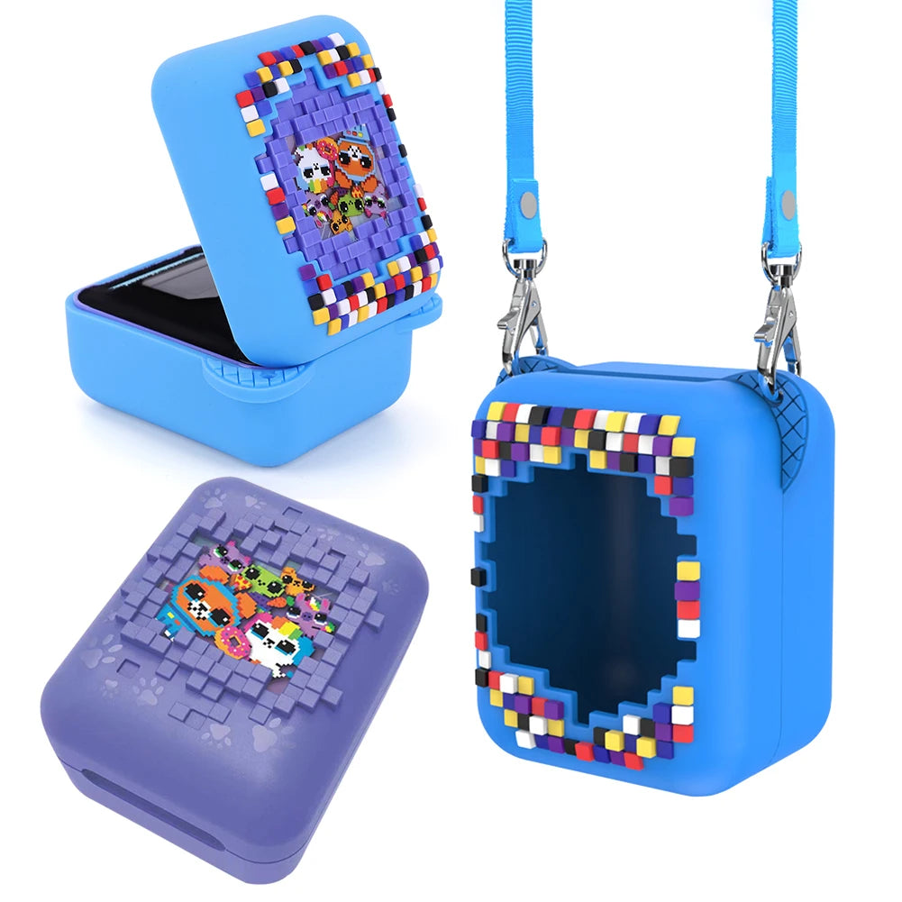 For Bitzee Disneys Digital Pet Protective Case With Lanyard Washable Silicone Cover Case Anti-Scratch Protective Skin Sleeve