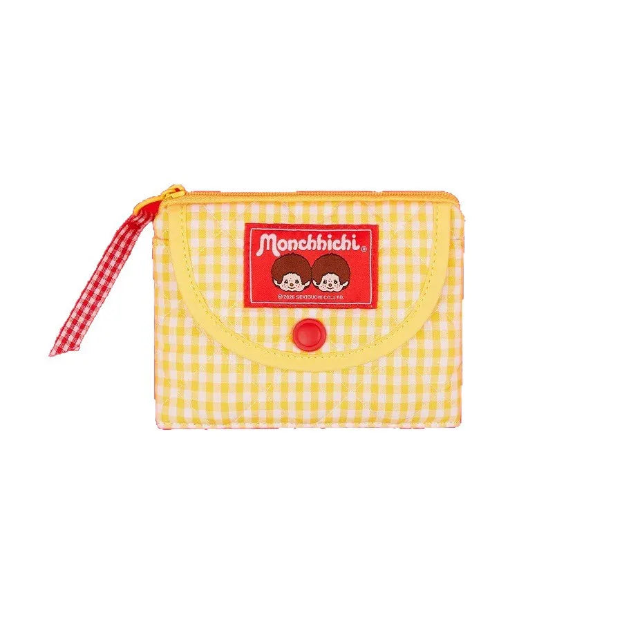 Cute Cartoon Monchhichi, Compact Storage of Sundries, Change, Card Holder, Three-piece Travel Portable Toiletry Bag Gift