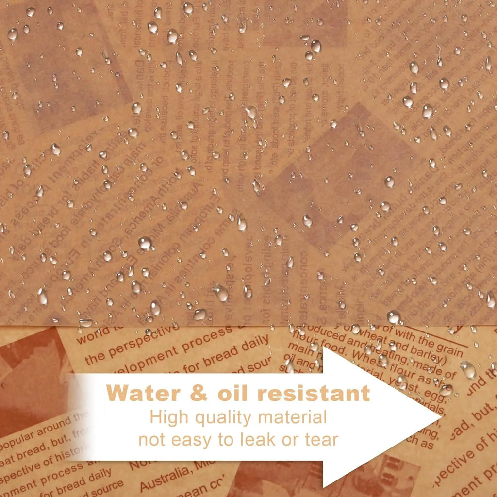 Wax Paper Sheets Grease Resistant Tray Basket Liners Newsprint Paper Water and Grease Proof Sandwich Wrapping Paper for Food
