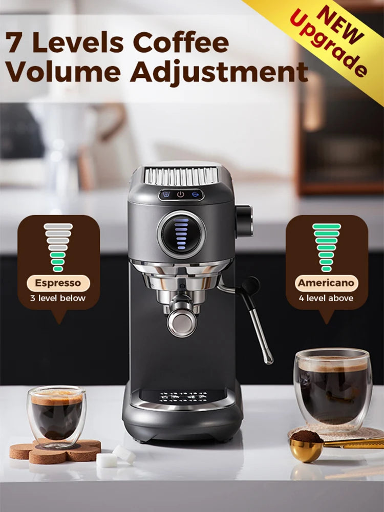 Cafelffe 4in1 Coffee Machine Dolce gusto Nes Capsule Espresso Maker ESE Pod Ground Gift for Lover,Dad,Mom Cafetera304 Cappuccino