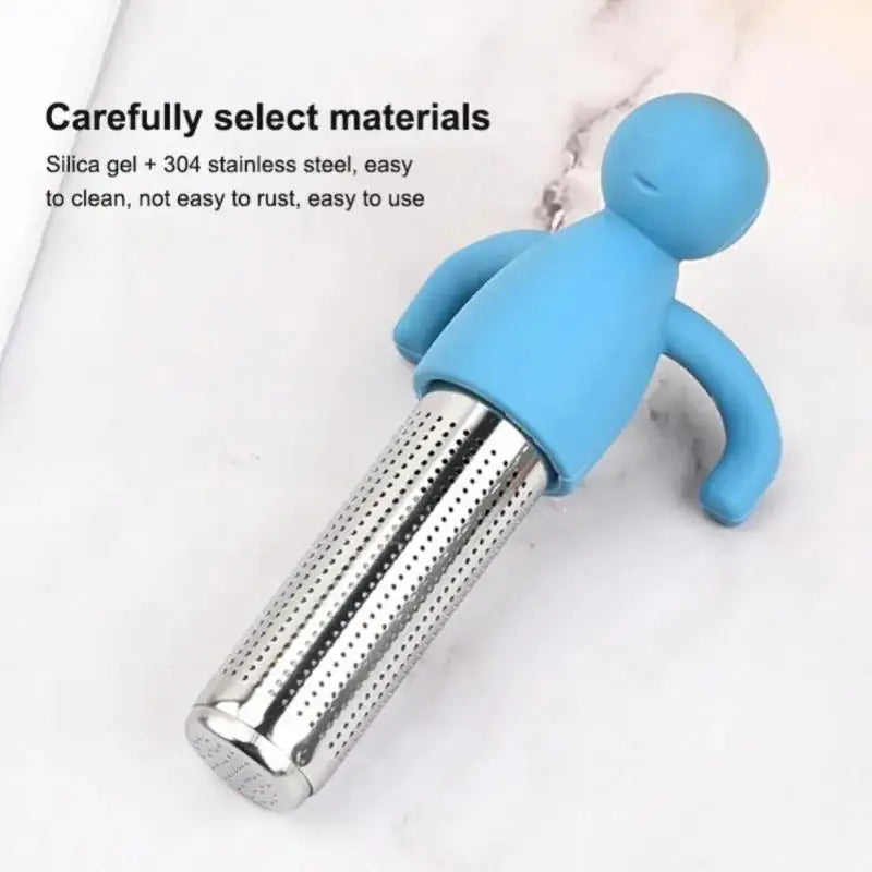 Tea Infuser Kitchen Home Use Reusable Tea Set Accessories Stainless Steel Creative Human-shaped