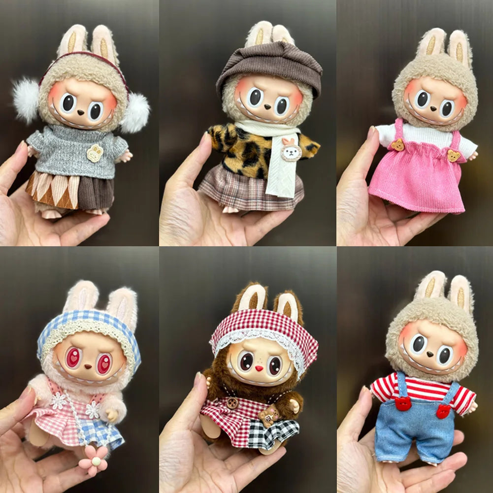1PC Adorable Labubu Change overalls - Stylish & Comfortable Labubu-Themed Outfit Labubu Ropa Doll Accessories