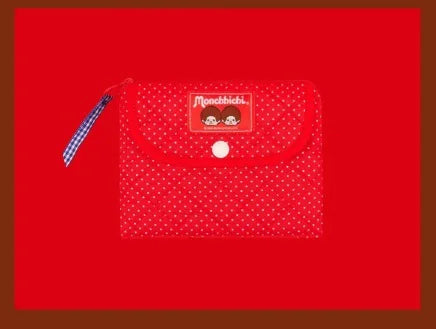 Cute Cartoon Monchhichi, Compact Storage of Sundries, Change, Card Holder, Three-piece Travel Portable Toiletry Bag Gift