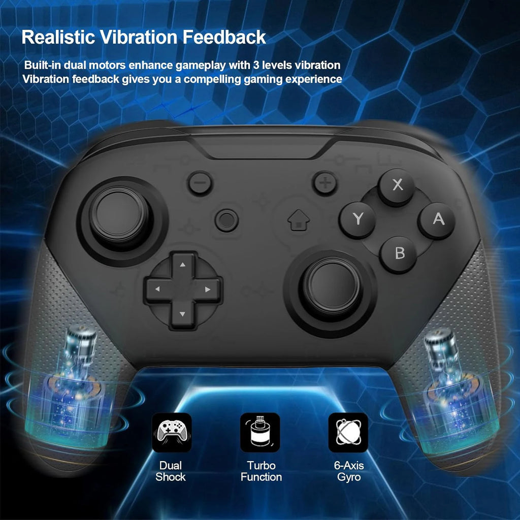 Wireless controller compatible with Switch/Switch Lite, designed as a game console remote gamepad.