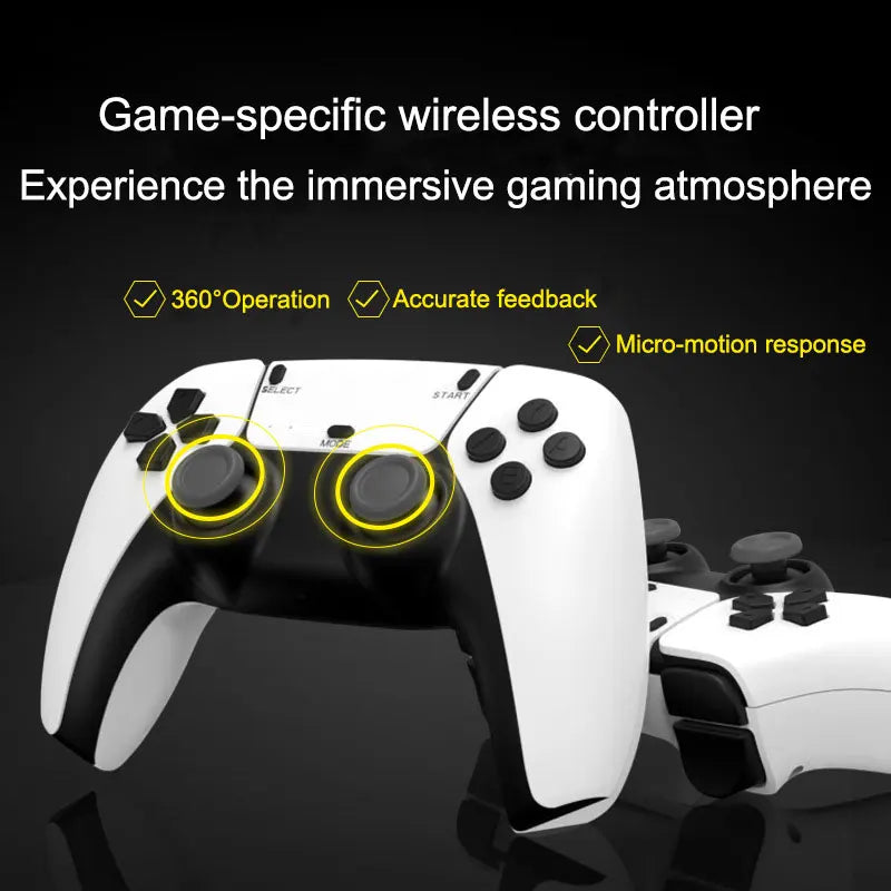 70000 Games G5 Pro 4K HD Game Console 60 Emulators for PSP N64 NGC PS2 Plug on TV Wireless Controller Home TV 4Players Kids Gift