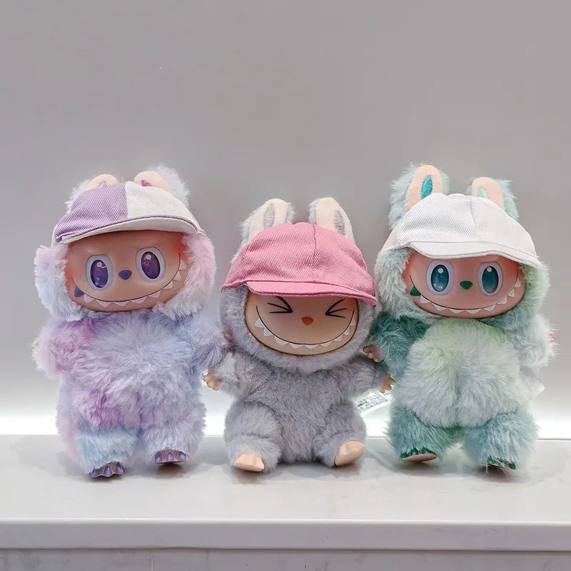 For 15/17cm Labubu Accessories Labubu Earless Baseball Hat Labubu Hat Outfit Accessories Fashion Gift
