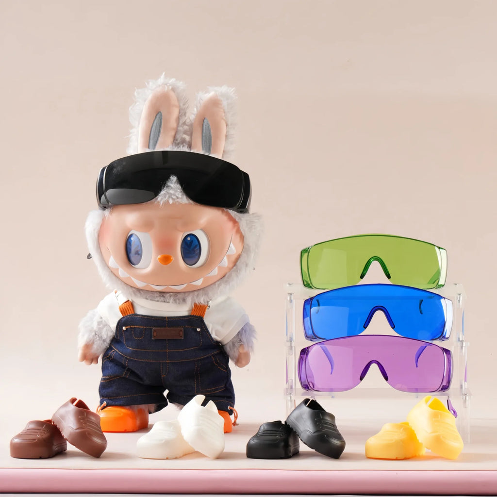 Labubu Accessories Colorful Shoes & glasses For 38cm Labubu Doll Clothes Outfit Accessories Ropa Labubu