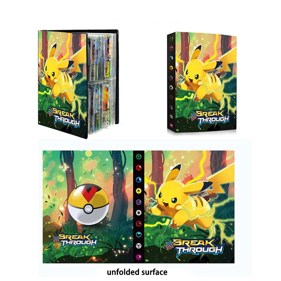 Pokemon Cards Album Book 240Pcs Card Album Creativity New Model Binder HolderCollect Card Book Collection￥