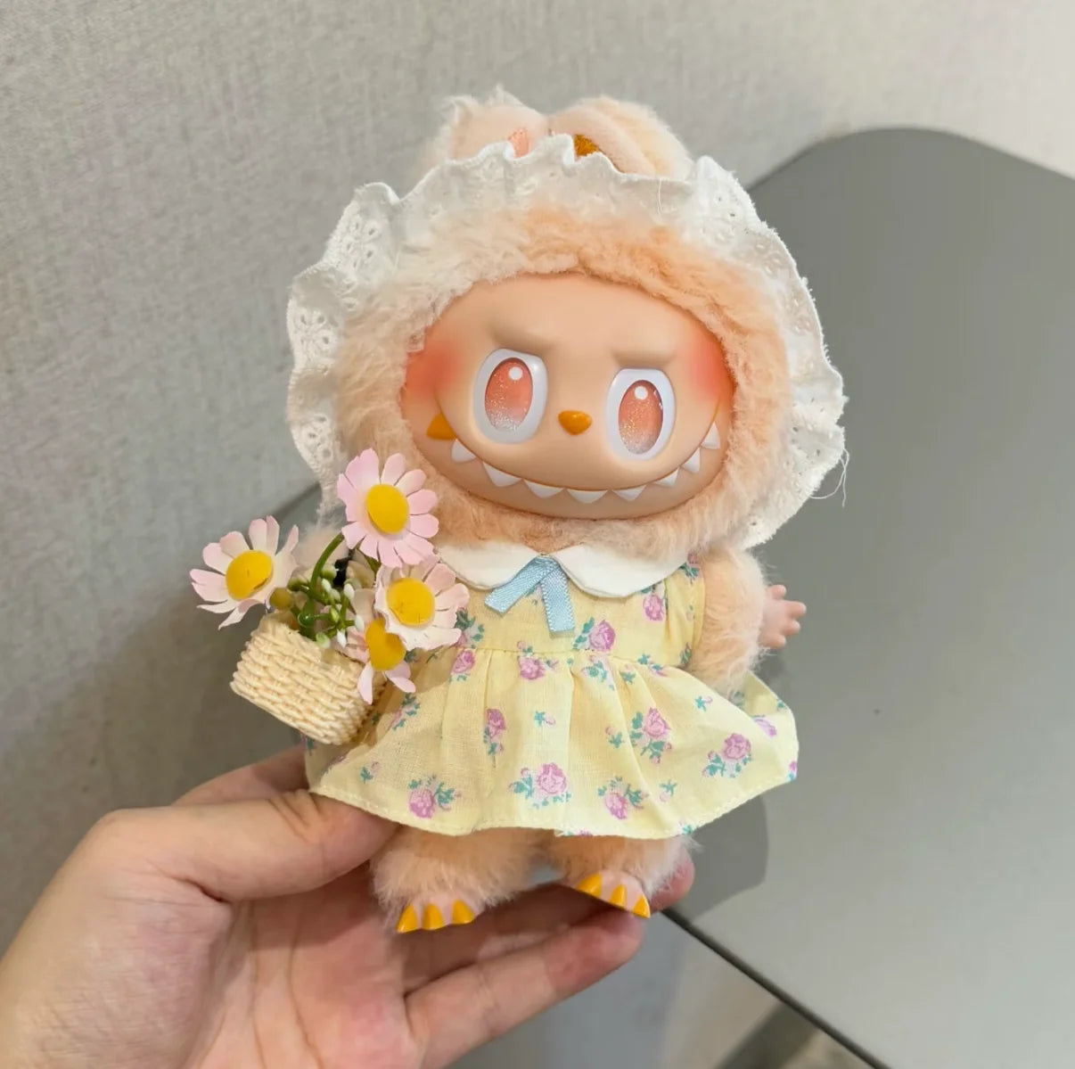 For Labubu Accessories Clothes Suitable for V1 V2 V3 Labubu Pendants  floral dress Labubu Sweet Outfit