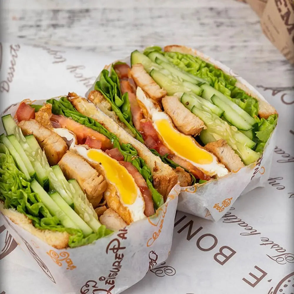 Non-stick Newspaper Style Food Wrappers Paper Wrapping Paper Wrapping Paper Wax Paper Oil-proof Baking Paper Food Packaging