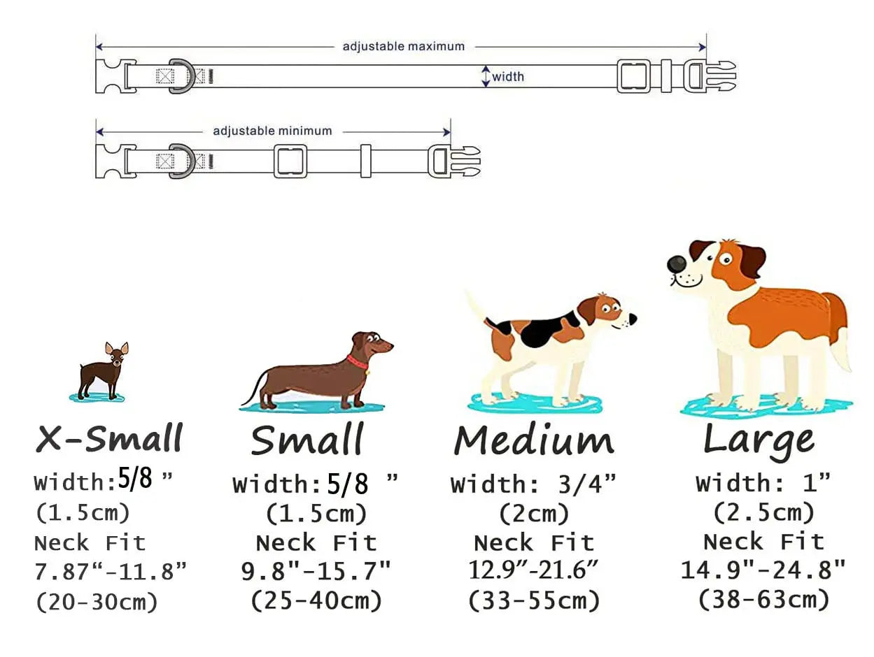 Adjustable Dog Collar Pet Collar for Small Medium Large Dog Walking Collars Flower Style Puppy Cat Collar Pet Supplies Pitbull