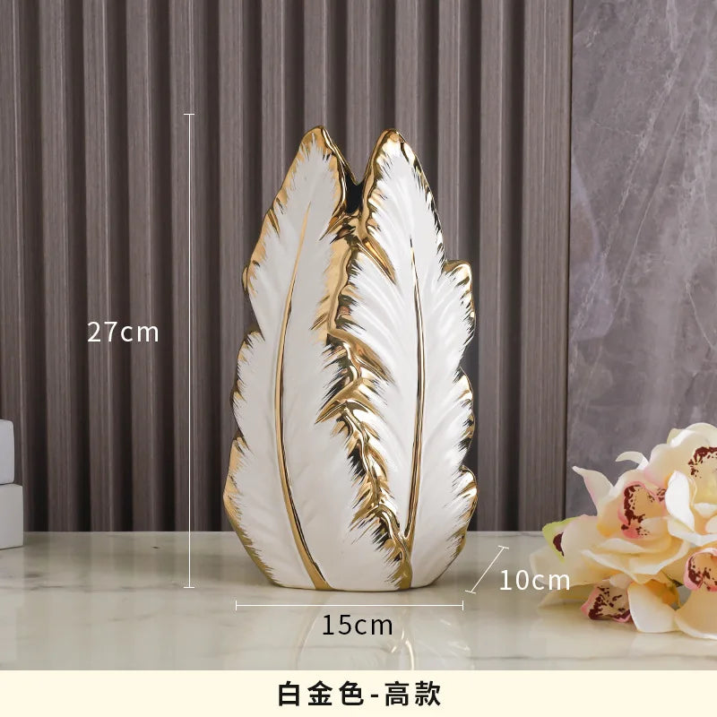 ceramic high-end vase Pottery Vase personalized living room foyer decoration creative home decoration Crafts ornament sculpture