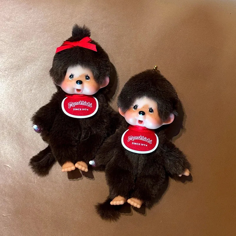 15cm Monchhichi Cute Plush Toy with Delicate Vinyl Face Soft Stuffed Character Toy Backpack Hanging Sweet Birthday Holiday Gift