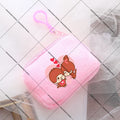 Monchhichi Coin Zipper Bag Printed Square Pack Portable Key Organizing Handbag Convenient Cartoon Wallet Card Holder Money Purse