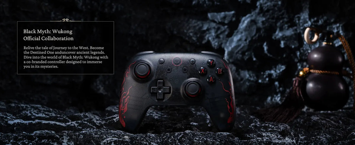 8BitDo Ultimate 2C Wireless Game Controller Wired Gamepad Black Myth WuKong with Hall Effect Joystick for Windows 10/11 Android