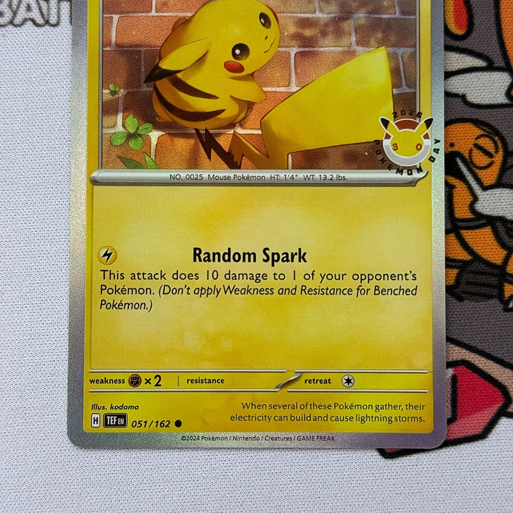 Proxy Card English Pokemon Day 2026 Miscellaneous Cards & Products Pikachu Collectible Card PTCG MCAP Anime Gift