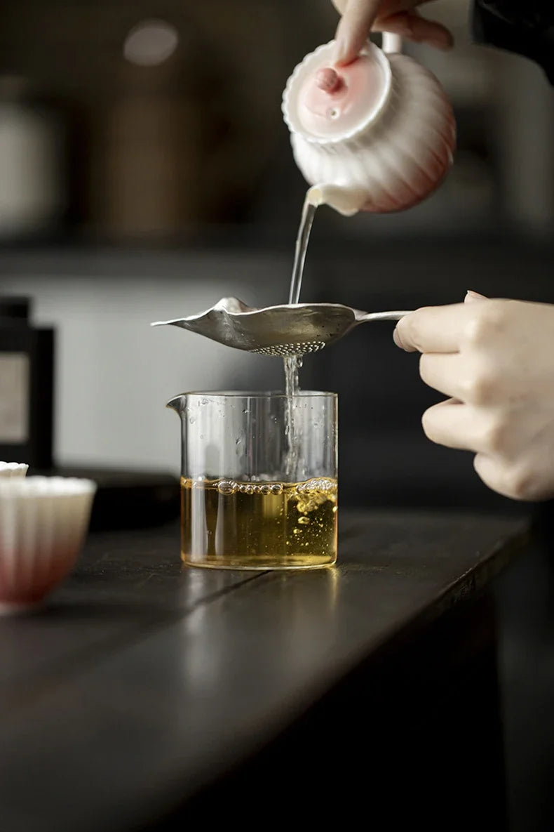 Silver Tea Leak Bodhi Leaves Pure Tin Material Creative Tea Filters Fair Cup Creative Leaves Tea Leak Teas Ceremony Accessories