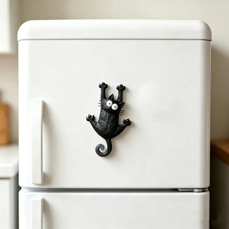 Home Decoration Room Decor Fridge Magnet Interior Creative & Cute Magnetic Cat Refrigerator Magnet Refrigerator Ornament